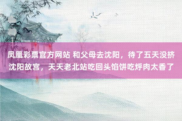凤凰彩票官方网站 和父母去沈阳，待了五天没挤沈阳故宫，天天老北站吃回头馅饼吃烀肉太香了